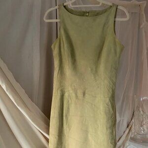 Suede (Goat) Vintage Green Dress